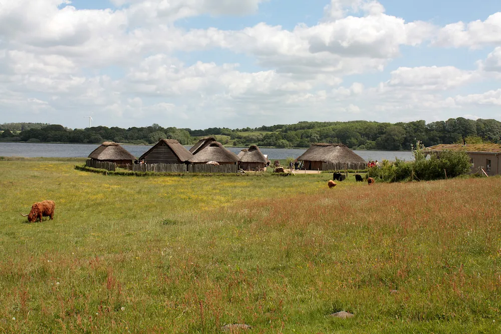 Foto aus Wikingerdorf in Haithabu