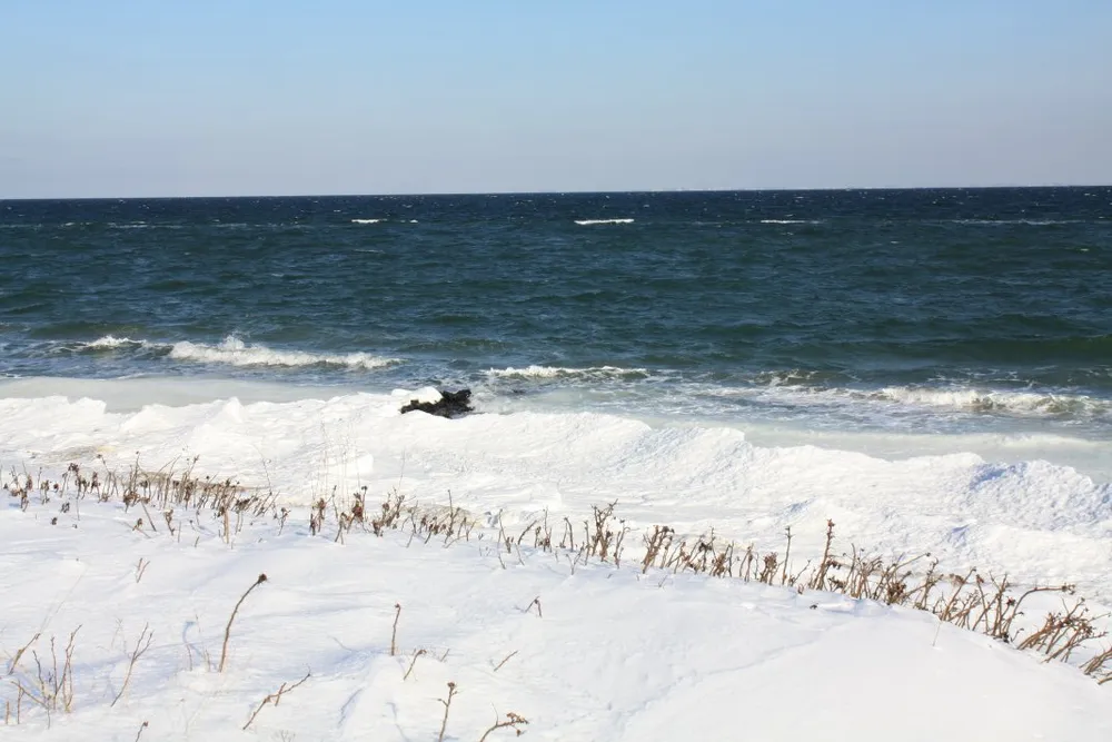 Foto aus Winter an der Ostsee
