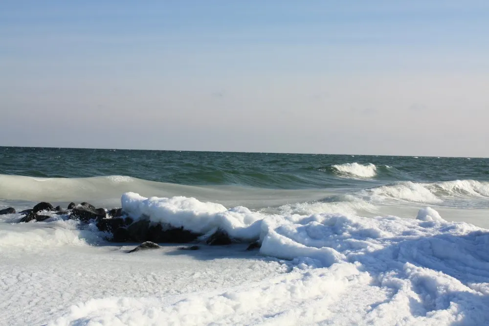 Foto aus Winter an der Ostsee