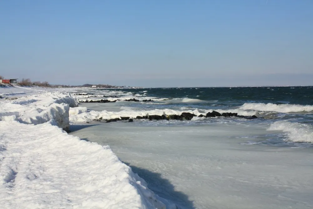 Foto aus Winter an der Ostsee