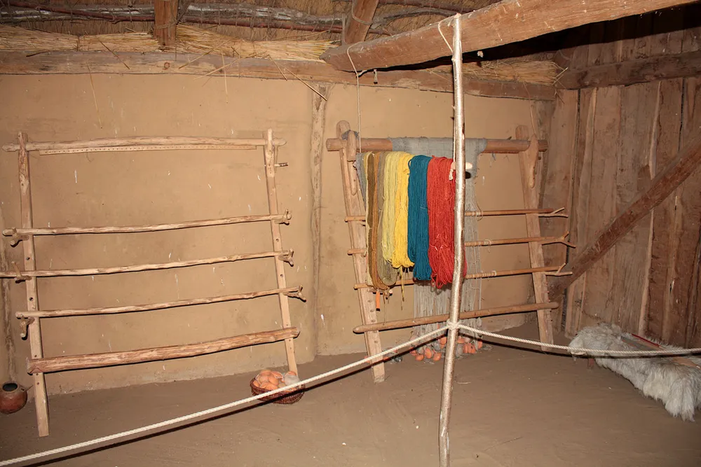 Foto aus Wikingerdorf in Haithabu