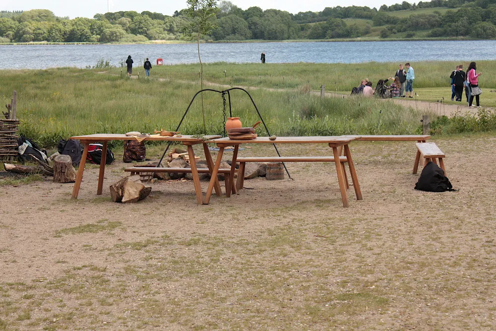 Foto aus Wikingerdorf in Haithabu