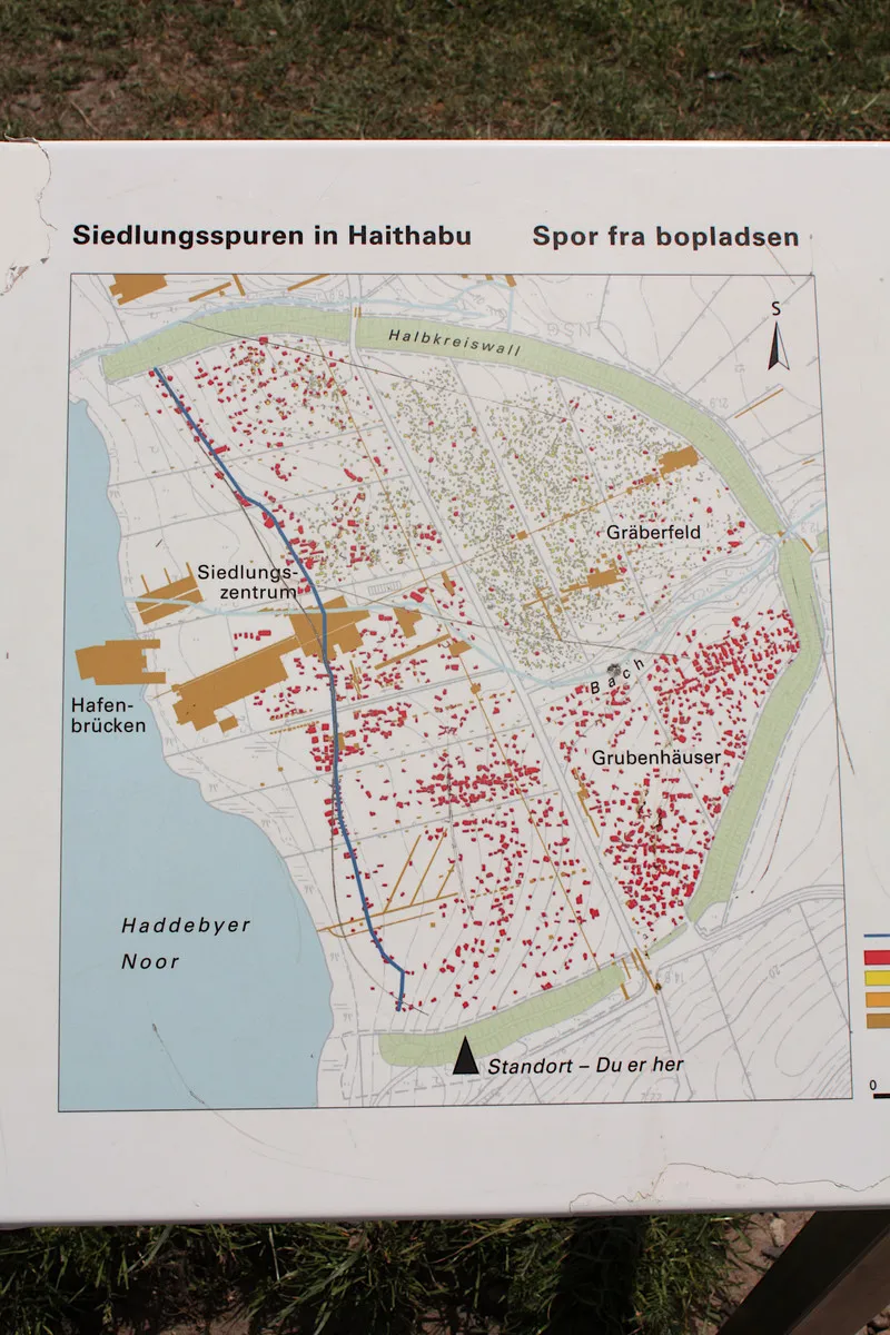 Foto aus Wikingerdorf in Haithabu